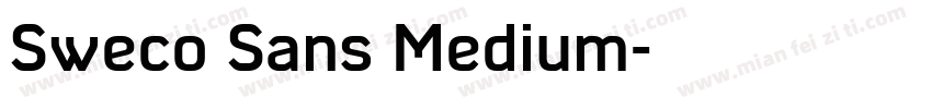 Sweco Sans Medium字体转换
